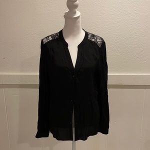 Bebe Black Blouse
